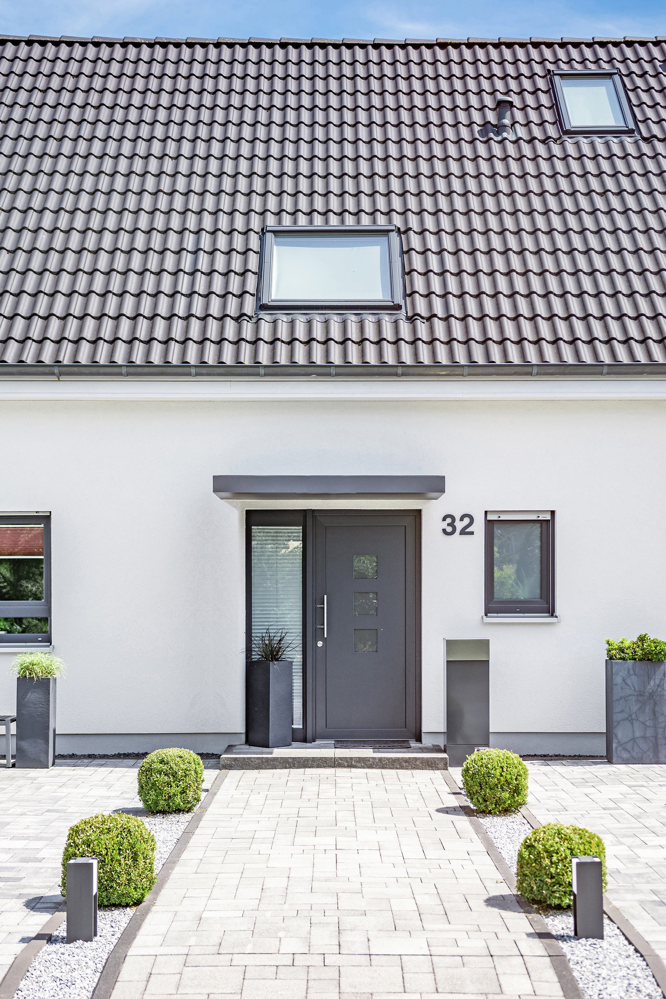 BS PLUS 200 mit Ablauf links anthrazit