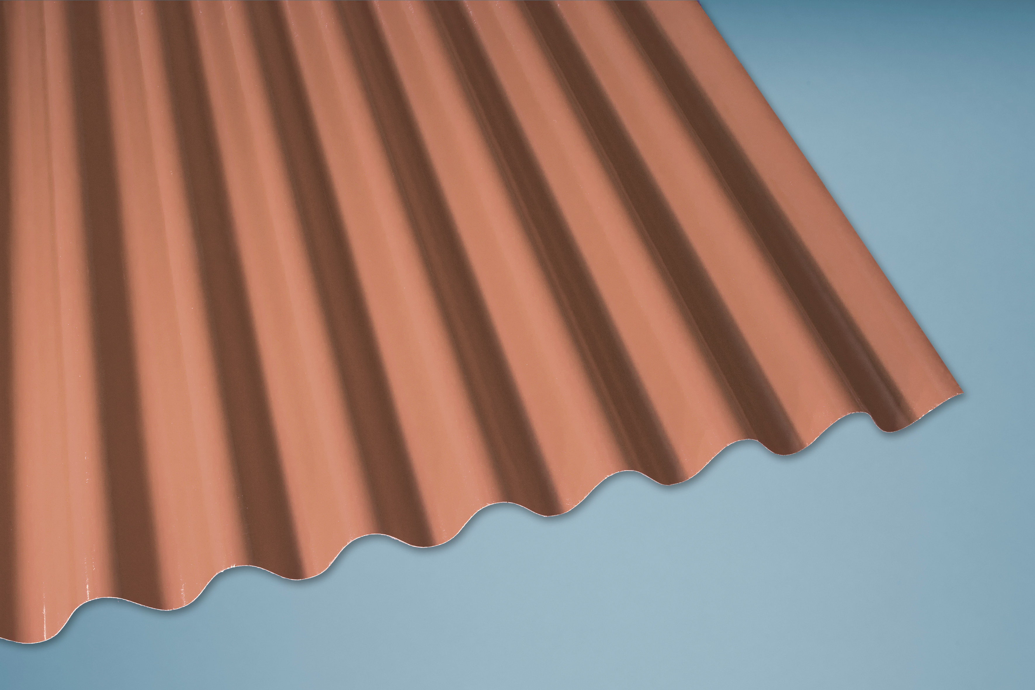 PC Wellplatte terracotta Omega 76/15 - 0,8 mm