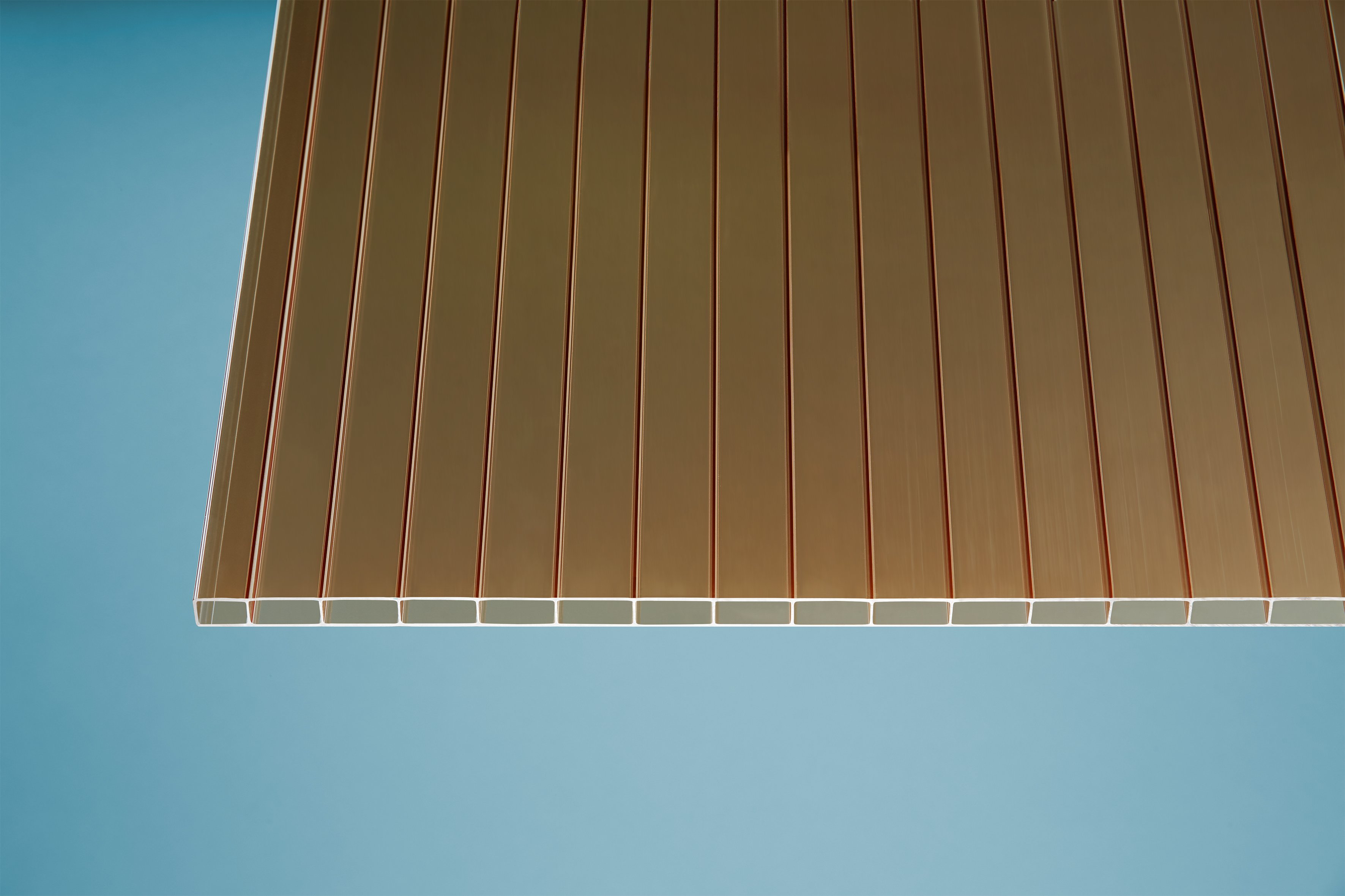 Acryl Stegplatten 16 mm bronce