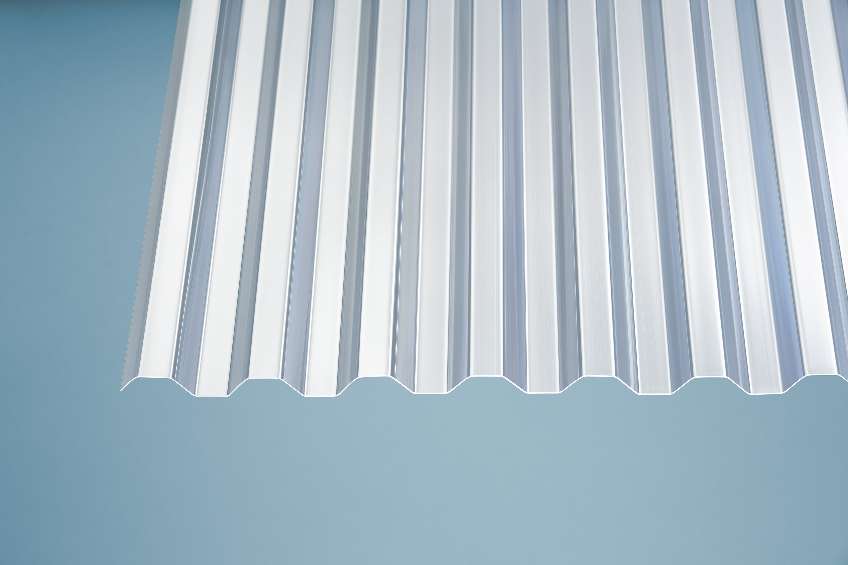 PVC Wellplatten Trapez 76/18 klar - 200 x 109 cm