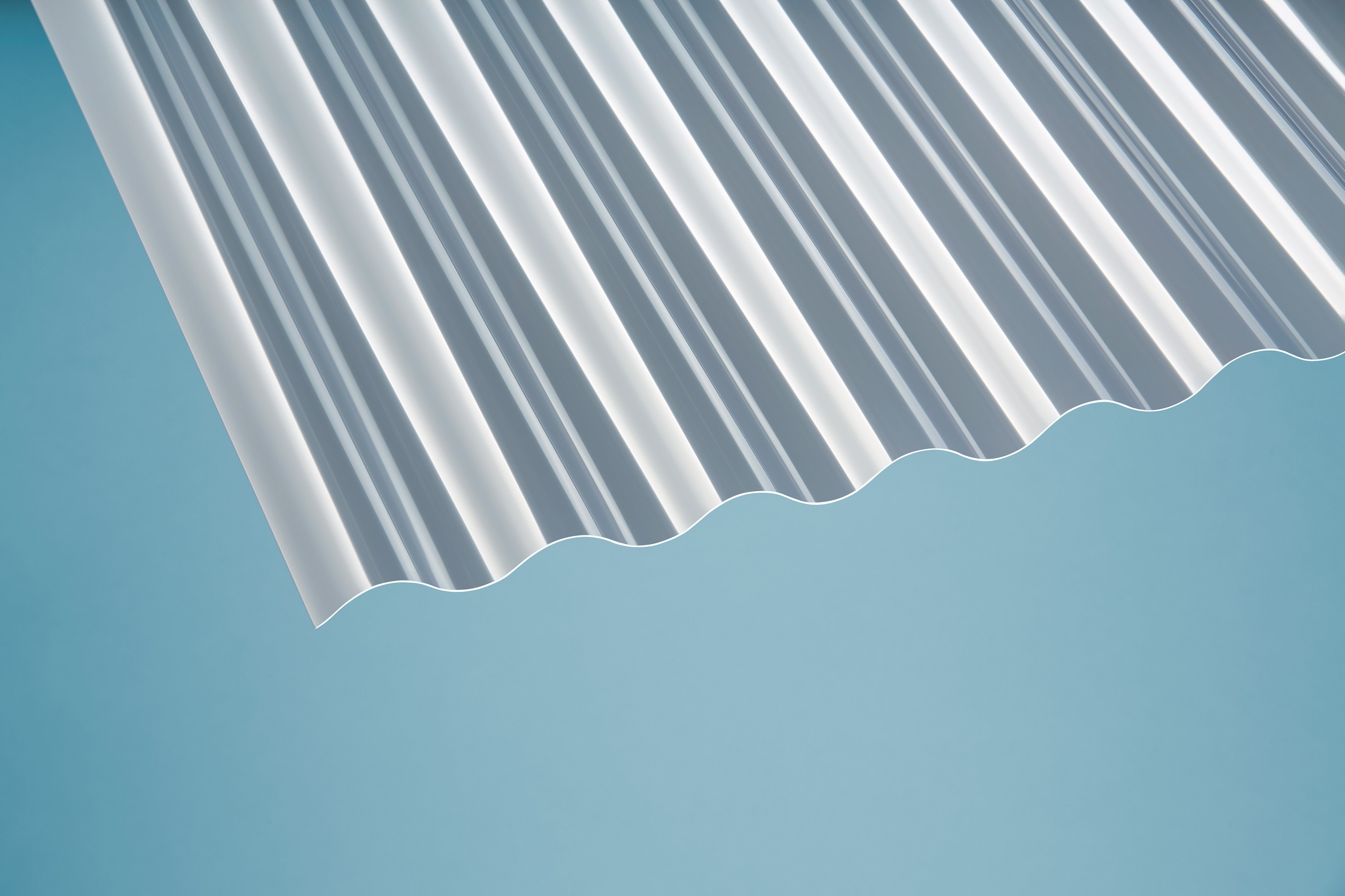 PVC Wellplatten Sinus 76/18 klar 1,2 mm - 120 x 80 cm