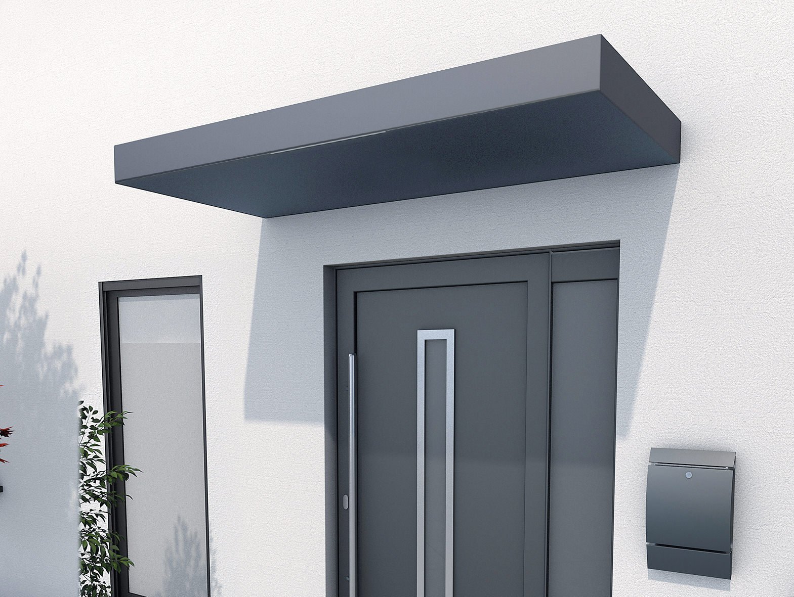 BS PLUS 200 mit Ablauf links anthrazit