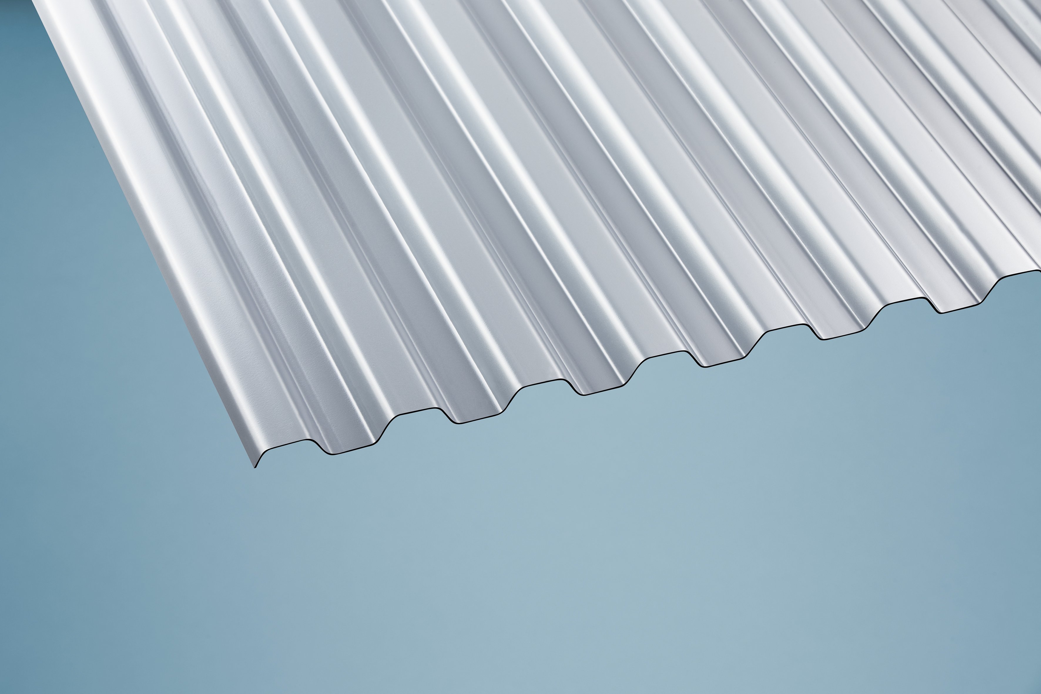 PVC Wellplatte grau Trapez 70/18 HART PVC WBS - 200 x 90 cm PVC Wellplatte grau Trapez 70/18 HART PVC WBS - 200 x 90 cm