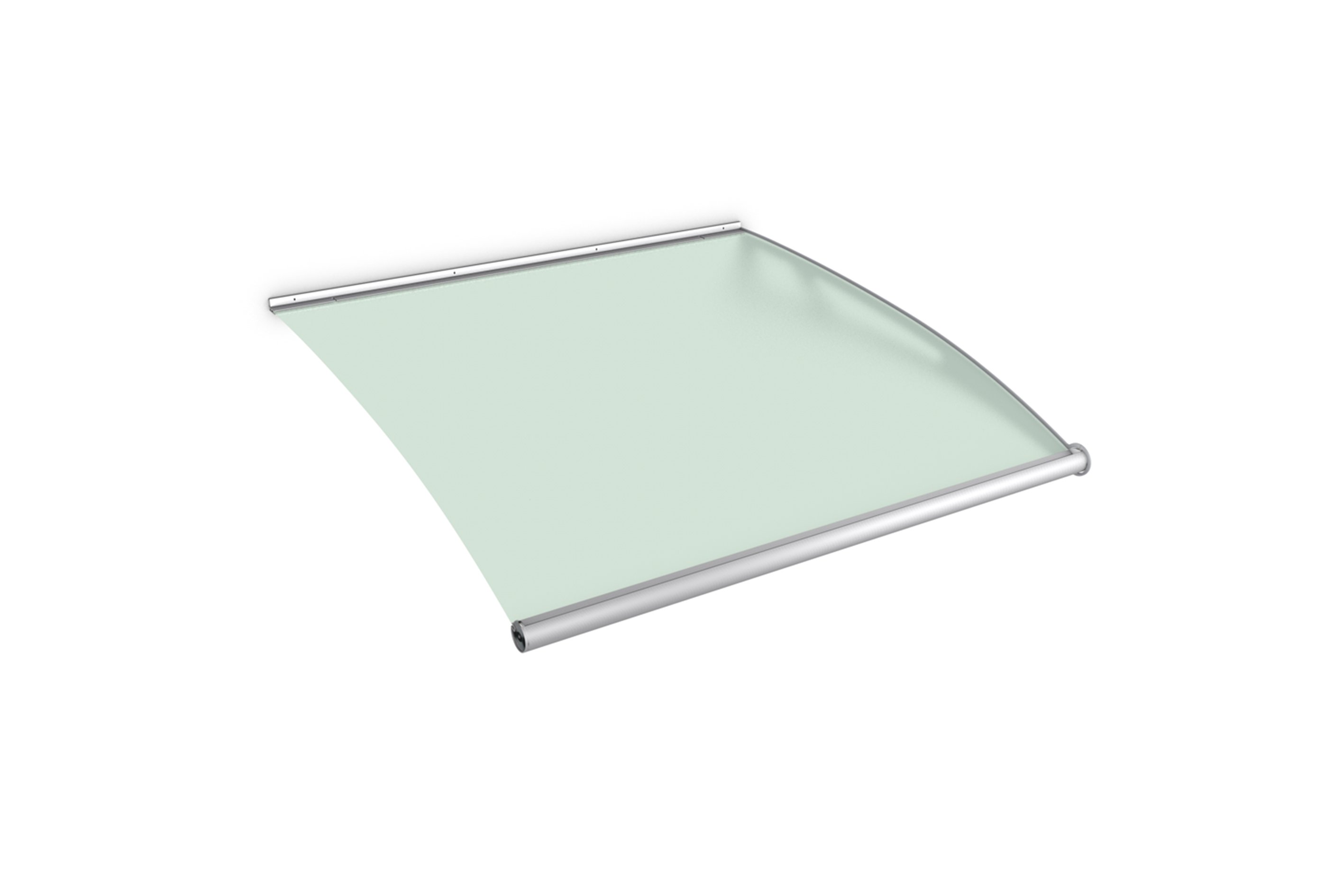 Pultvordach XL Erweiterungsmodul - Edelstahl matt Pultvordach XL Erweiterungsmodul - Edelstahl matt