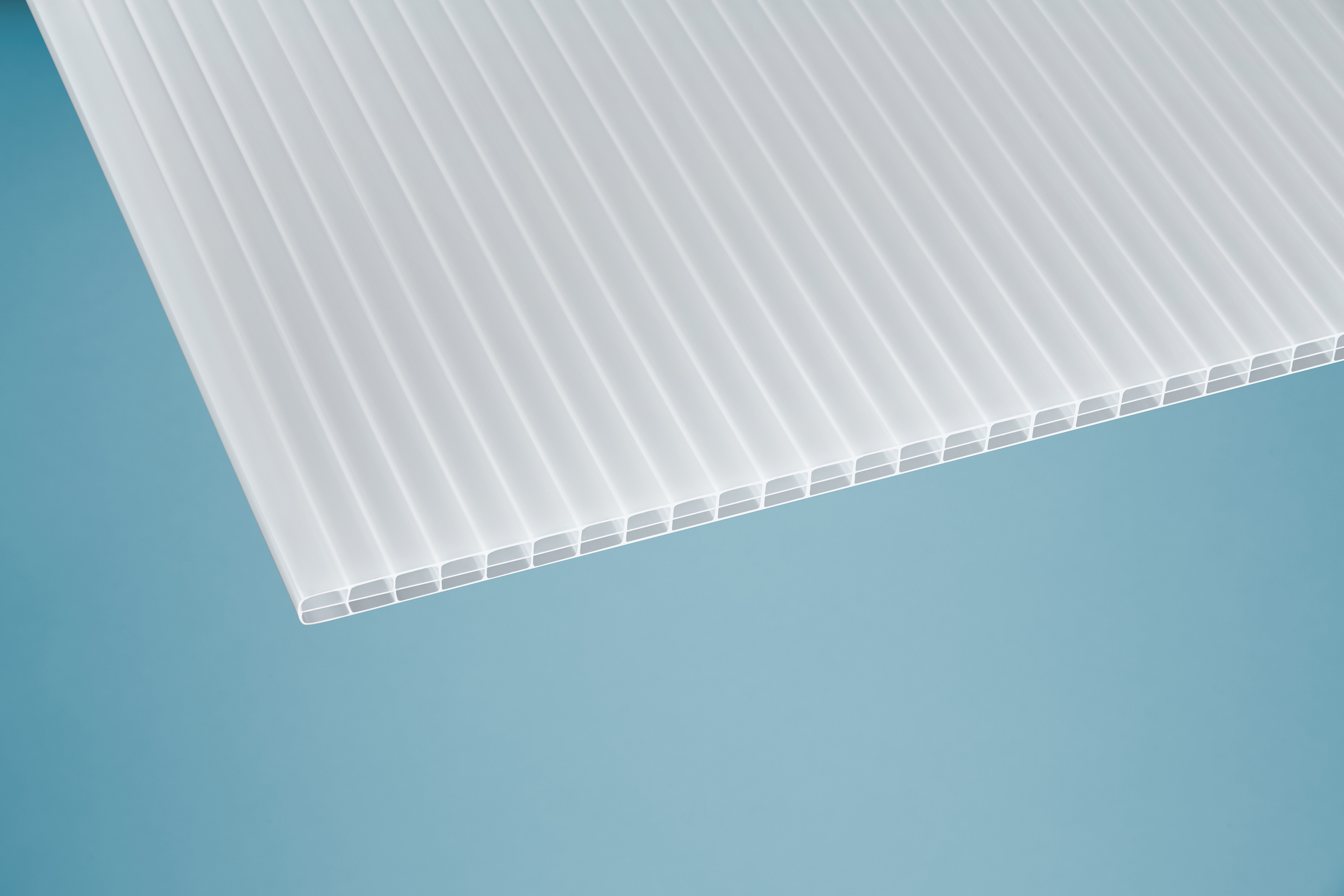 Polycarbonat Stegplatten 16 mm X-Struktur Eco opal