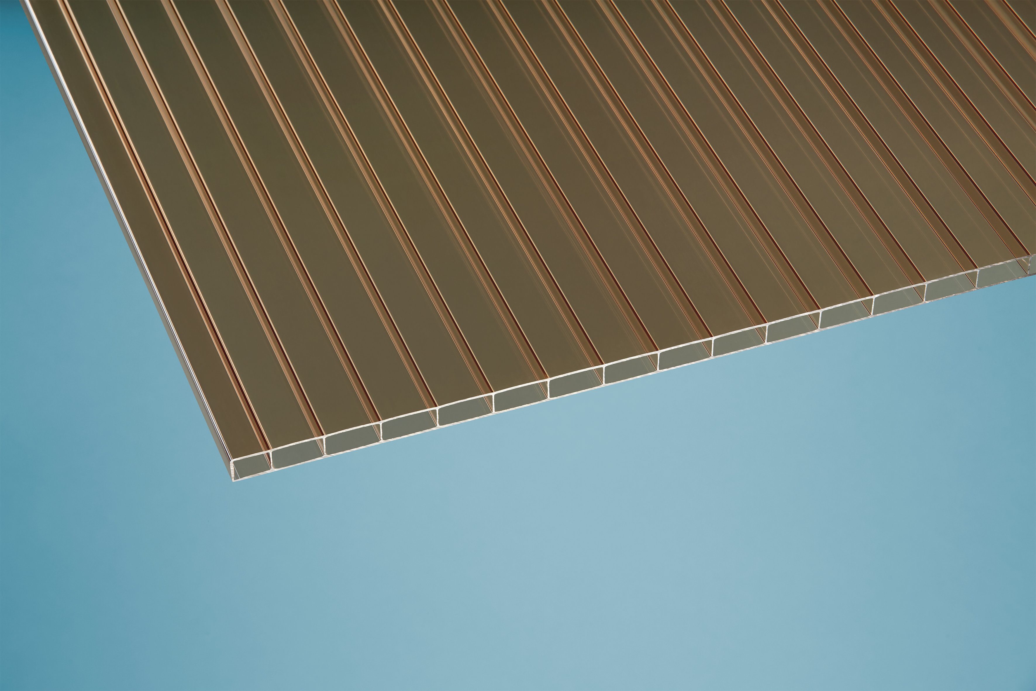 Acryl Stegplatten 16 mm bronce