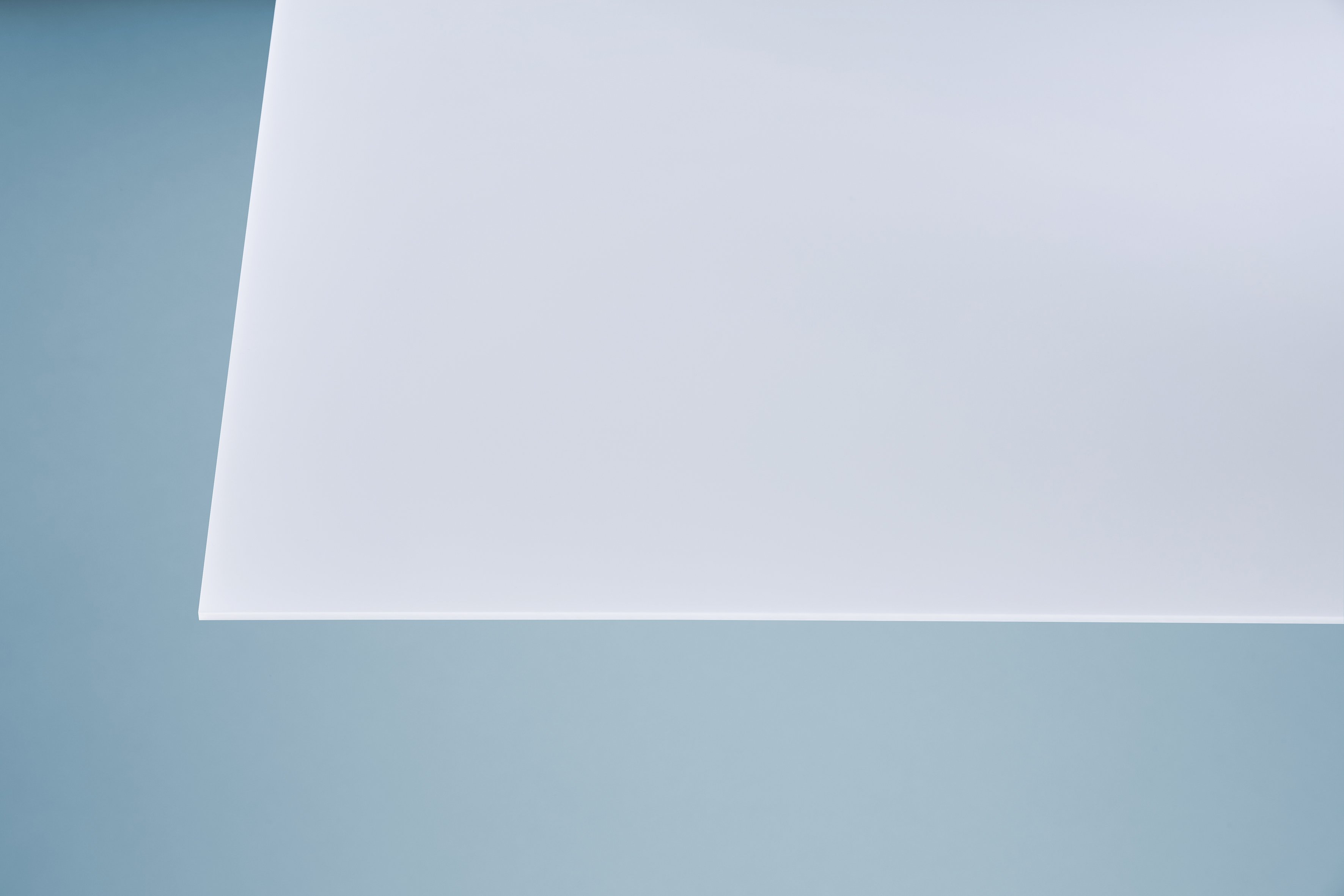 Polystyrolplatte eben glatt weiß-opal